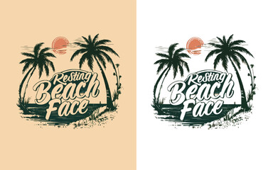 T-shirt or poster design creative artwork illustration vector print for Summer