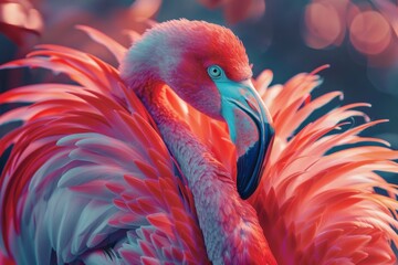 The Artful Stretch of a Flamingo