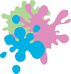 Abstract Paint Splatter Illustration 