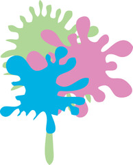 Obraz premium Abstract Paint Splatter Illustration 