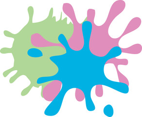 Abstract Paint Splatter Illustration 
