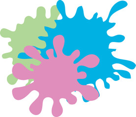 Abstract Paint Splatter Illustration 