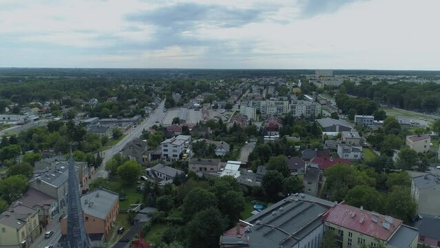 Beautiful Church Zgierz Aerial View Poland