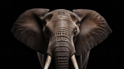 African elephant eyes are looking at big five

