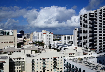 Panorama of Downtown West Palm Beach, Florida