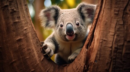Happy koala pleased to welcome you.