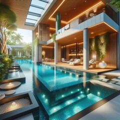 Comfortable Private Pool Design