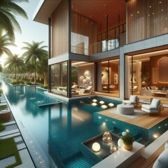 Comfortable Private Pool Design