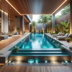 Comfortable Private Pool Design