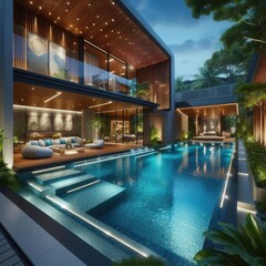 Comfortable Private Pool Design