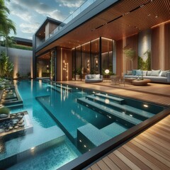 Comfortable Private Pool Design