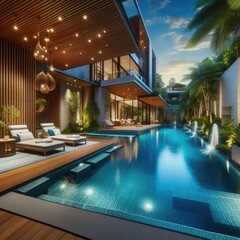Comfortable Private Pool Design