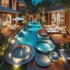 Comfortable Private Pool Design