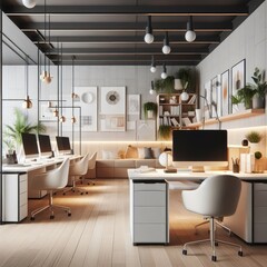 Modern and Comfortable Workspace Design