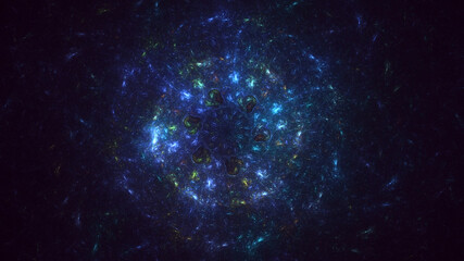 3D manual rendering abstract round hole light background. Its not AI Generatd illustration.