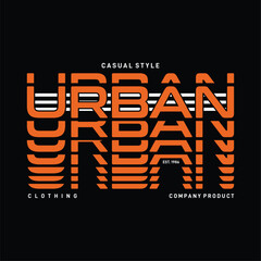 urban text stylish typography graphic vector illustration typography good for print t shirt design