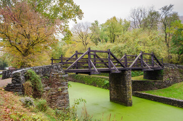 Canal at Harpers Ferry National Historical Park - obrazy, fototapety, plakaty