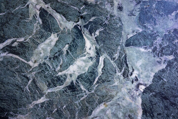 Ethereal Beauty: Intricate Patterns of Natural Marble with Hues of Blue and Green