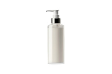 Mockup pump bottle cream and body lotion isolated on transparent background for cosmetic concept.