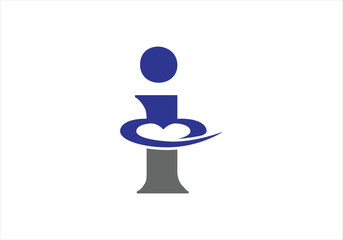 Letter I Love Logo Design, Brand Identity logos vector, modern logo, Logo Designs Vector Illustration Template