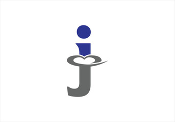 Letter J Love Logo Design, Brand Identity logos vector, modern logo, Logo Designs Vector Illustration Template