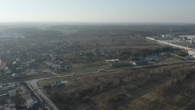 Beautiful Panorama Opoczno Aerial View Poland
