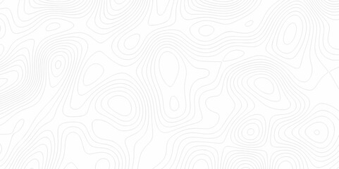 Abstract topography wavy line map background. vector illustration. topography map on land vector terrain Illustration. Black on white contours vector topography stylized height of the lines.	