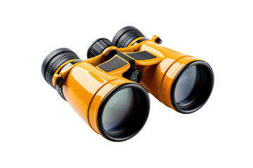 A Pair of Binoculars on a White Background. On a White or Clear Surface PNG Transparent Background.