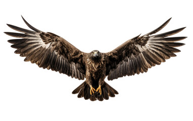 Obraz premium A Bird in Flight. On a White or Clear Surface PNG Transparent Background.