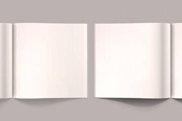 Square Magazine Pages Cover JPG with Warm Filter and Shadows