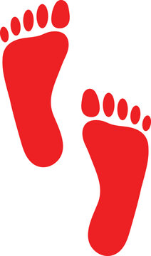 Laxmi feet, illustration of goddess Laxmi feet , for diwali decoration, prosperity , wealth walking footprints of laxmi mata isolated on transparent background