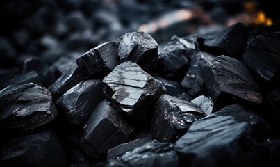 closeup of coal collection 