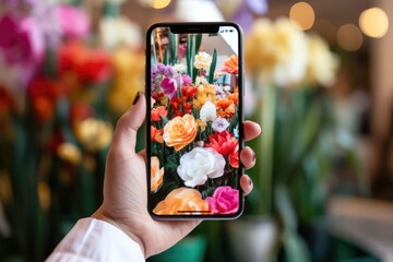 Flower-filled Garden on iPhone