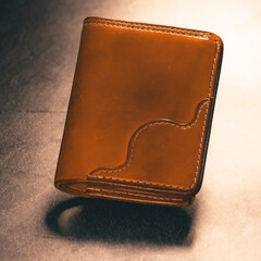 Timeless Elegance: Handcrafted Brown Leather Wallet with Artisanal Detailing and Modern...