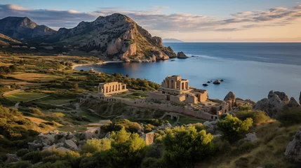Meubelstickers Myths and Flavors: Sicily's Cultural Kaleidoscope © Phrygian