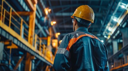 "Engineer Overseeing Industrial Operations, Expertise in Manufacturing"