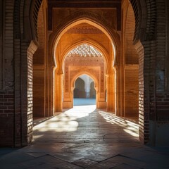 Exploring a Sunlit Archway