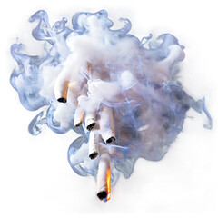 White smoke and cigarette transparent png