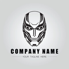 Robot company logo vector image