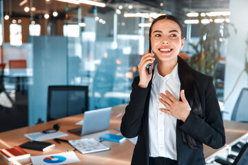 Business team working in office