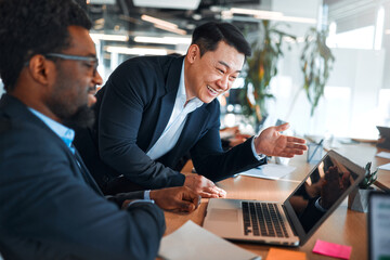 Business team working in office