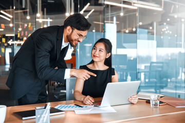 Business team working in office