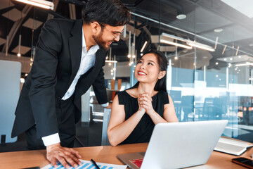 Business team working in office