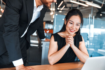 Business team working in office