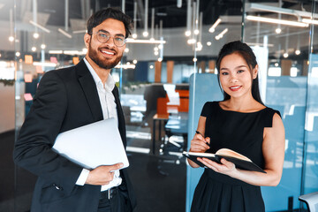Business team working in office