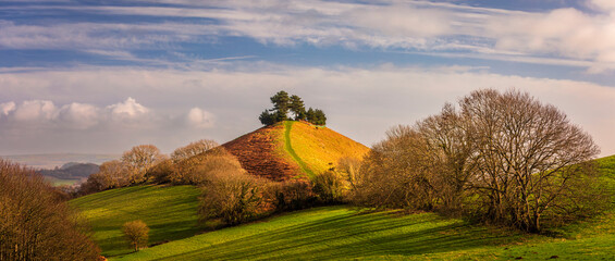 The beautiful Colmers Hill in the west Dorset countryside south west England UK