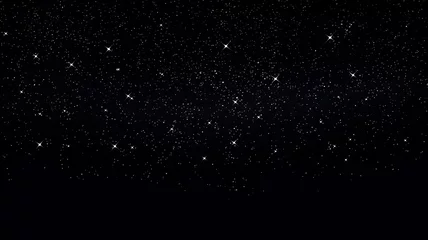Poster Panoramic view of the night starry sky © kichigin19