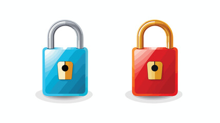 Icon padlock vector from eps flat vector