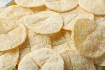 Large quantity of Prosvira's liturgical bread, close up