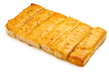 Cheese bread sticks or  Butter  bread sticks isolated on white background. Salted bread stick isolated on white with clipping path.